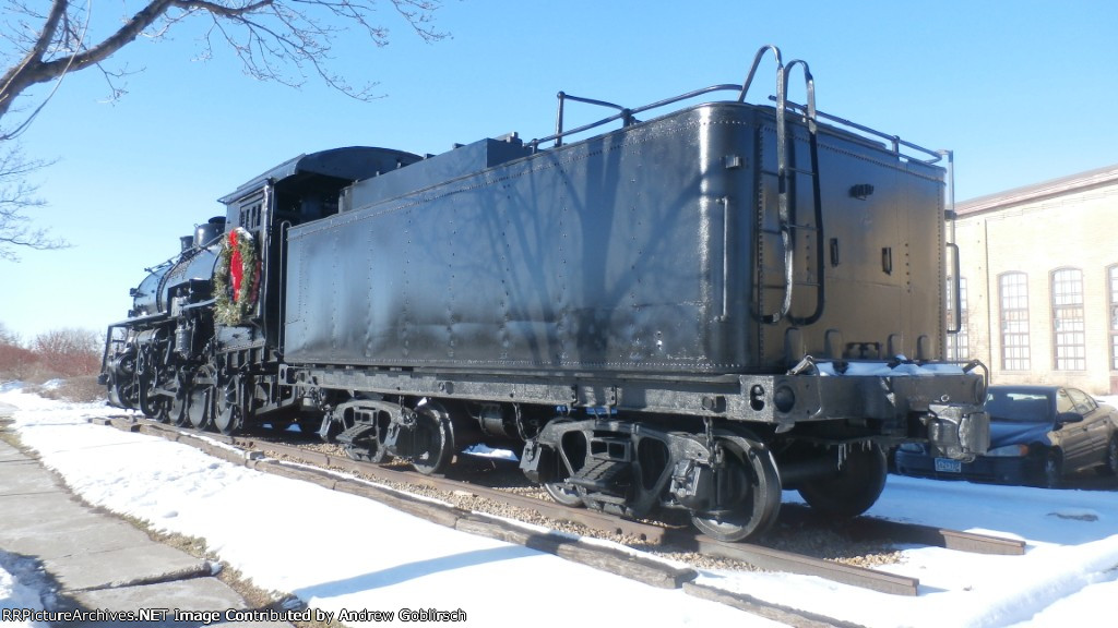 GTW 8327 in the Snow Behind Left Side